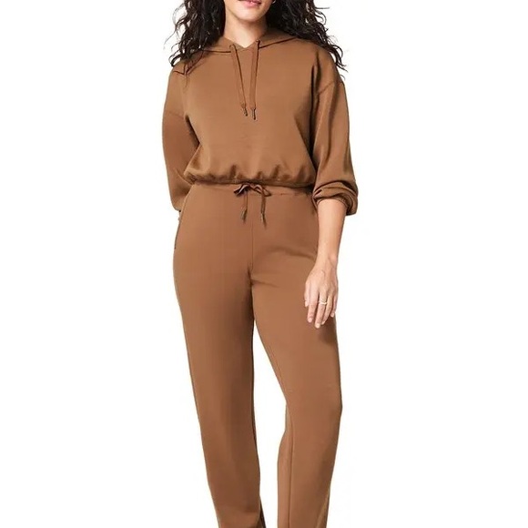 SPANX Airessentials Cinched Hoodie - Cocoa sz S - Picture 2 of 7